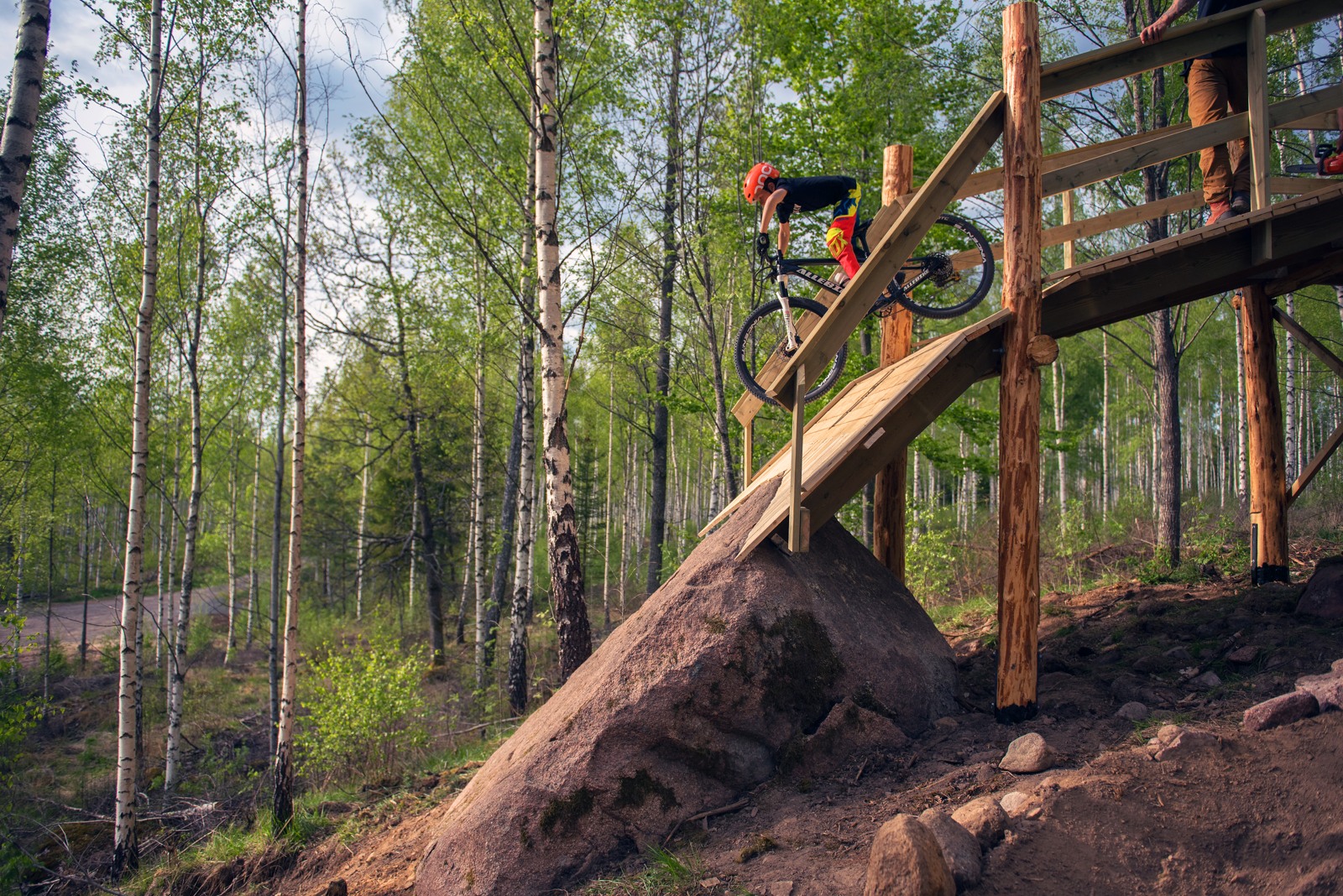 Högefälle MTB-park i strax utanför centrala Eksjö.