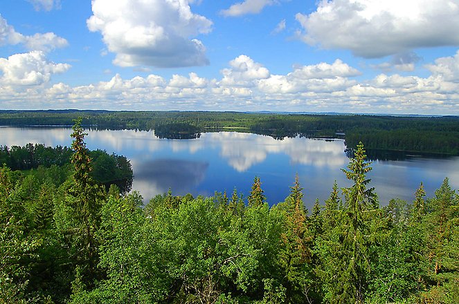 Utsikt över naturreservatet Klinten